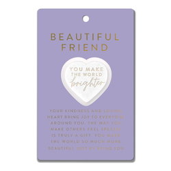 Image of Heart Stone Card You Make The World