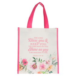 Image of Bless You and Keep You Non-Woven Coated Tote Bag