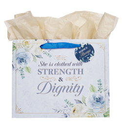 Image of Gift Bag w/ Card LG Landscape Strength & Dignity Mom Prov. 31:25