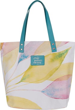 Image of Tote Bag Canvas Citrus Leaves Hope
