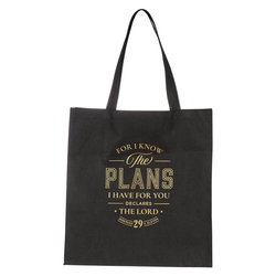 Image of Tote Black Plans Jer. 29:11