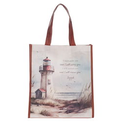 Image of Tote Lighthouse I Will Carry You Isa. 46:4