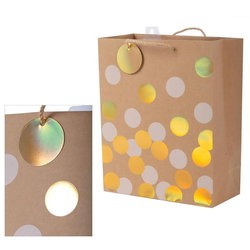 Image of Large Gift Bag, Irid Dots