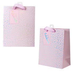 Image of Med Gift Bag, Pink Spkle