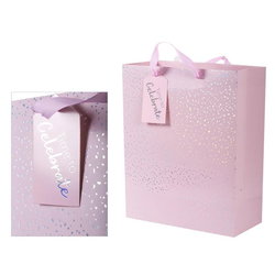 Image of Lge Gift Bag, Pink Spkle