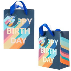 Image of Small Gift Bag, Navy Bday