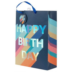 Image of Jumbo Gift Bag, Navy Bday