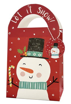 Image of Paper T. Xmas Diecut Gift Bag, Medium, +tag