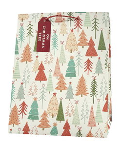 Image of Paper T. Xmas Gift Bag, Medium, Matte, j-hook + tag