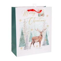 Image of Paper T. Xmas Gift Bag, Large, Matte, j-hook + tag