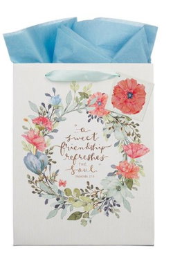 Image of Gift Bag LG Portrait Sweet Friendship Prov. 27:9