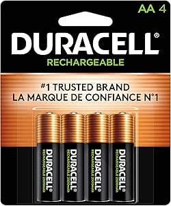 Image of DURACELL – AA – RECHARGABLE 4 BATTE