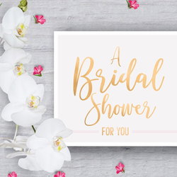 Image of Card Individual Bridal Shower Song of Solomon 2:16