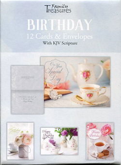 Image of Teacup Wishes Birthday – Boxed Greeting Cards