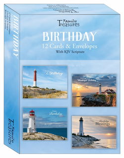 Image of Boxed Birthday Cards – Lighthouses