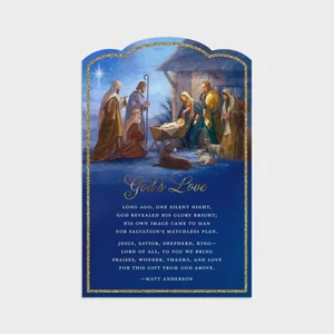 Cards Christmas God's Love Nativity 18/box
