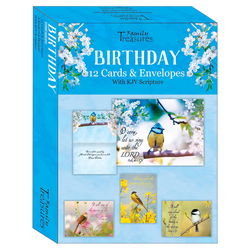 Image of Boxed Cards Birthday Songbirds