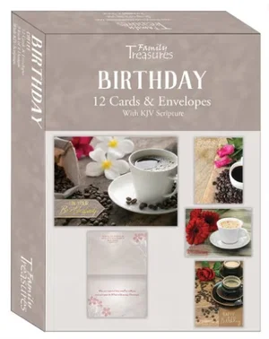 Boxed Birthday Cards - Coffee
