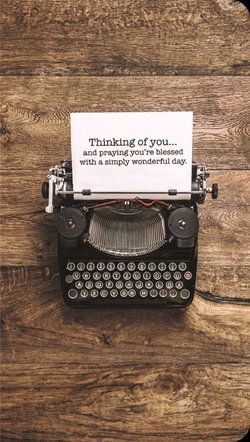 Image of Typed Message Premium Note Cards 3 pk.