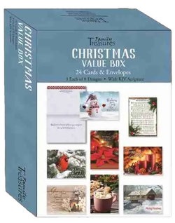 Image of Christmas Value Boxed Cards 24pk. 8 Designs