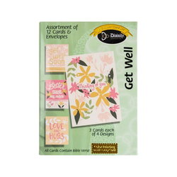 Image of Boxed Cards: Get Well-Yellow & Peach Floral