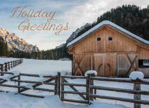 Image of Boxed Christmas Cards – Barns
