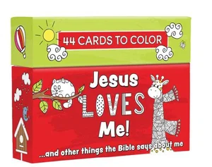 Coloring Cards Jesus Loves Me