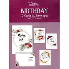 Boxed Birthday Cards - Floral Frames
