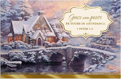 Image of Cards Christmas Thomas Kinkade 18/box
