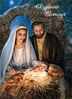 Image of Holy Family Boxed Christmas Cards 12 pk