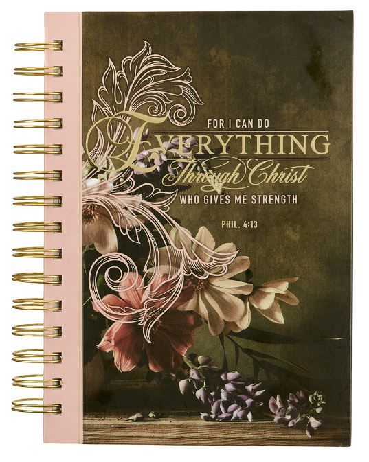 Image of Wirebound Journal – Through Christ Fluted Iris