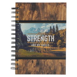 Image of The LORD is My Strength Wirebound Journal – Psalm 28:7
