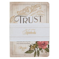 Image of Hope and Trust Floral Large Notebook Set