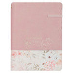 Image of Done in Love Pink Journal with Elastic Closure and Pen Holder