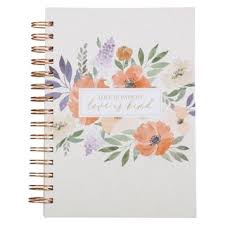Love is Kind Coral Poppy Wirebound Journal