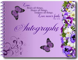 Image of Love Autograph Book (Purple)