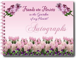 Image of Friends are Flowers Autograph Book (Pink)