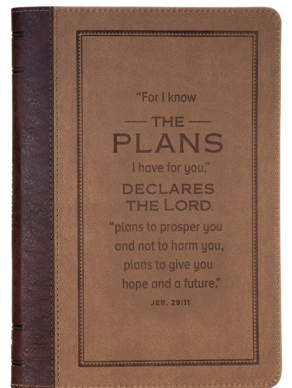Image of Journal Classic Zip Brown I Know the Plans 29:11