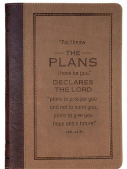 Image of Journal Classic Zip Brown I Know the Plans 29:11