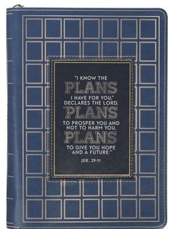 Image of Journal Classic Zip Blue Grad Plans Jer. 29:11