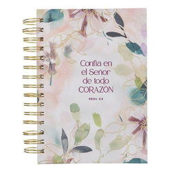 Image of Journal Spiral-bound Floral Confía en el Señor Prov. 3:5