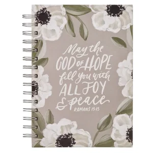 Journal Spiral-bound  May the God of All Hope Fill You With Joy Rom. 15:13
