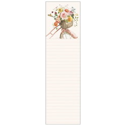 Image of Magnetic List Pad – Pink Bike Basket