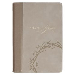Image of Journal Classic Taupe Amazing Grace Isa. 53:5