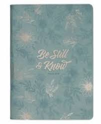 Image of Journal Classic Zip Teal Be Still & Know Ps. 46:10