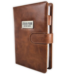 Image of Journal Cover w/Lined Insert Brown Stand Firm 1 Cor. 16:13
