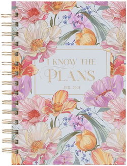 Image of Journal Spiral Pink Floral I Know The Plans Jer. 29:11