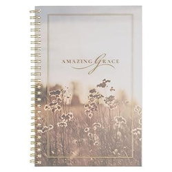 Image of Notebook Spiral PVC Cover Amazing Grace Is. 53:5