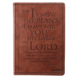 Image of Journal Classic Brown I Know the Plans Jer. 29:11