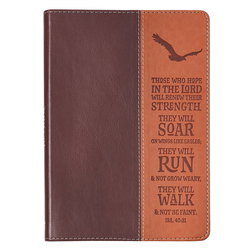 Image of Journal Classic Brown Two-tone Wings Like Eagles Isa. 40:31